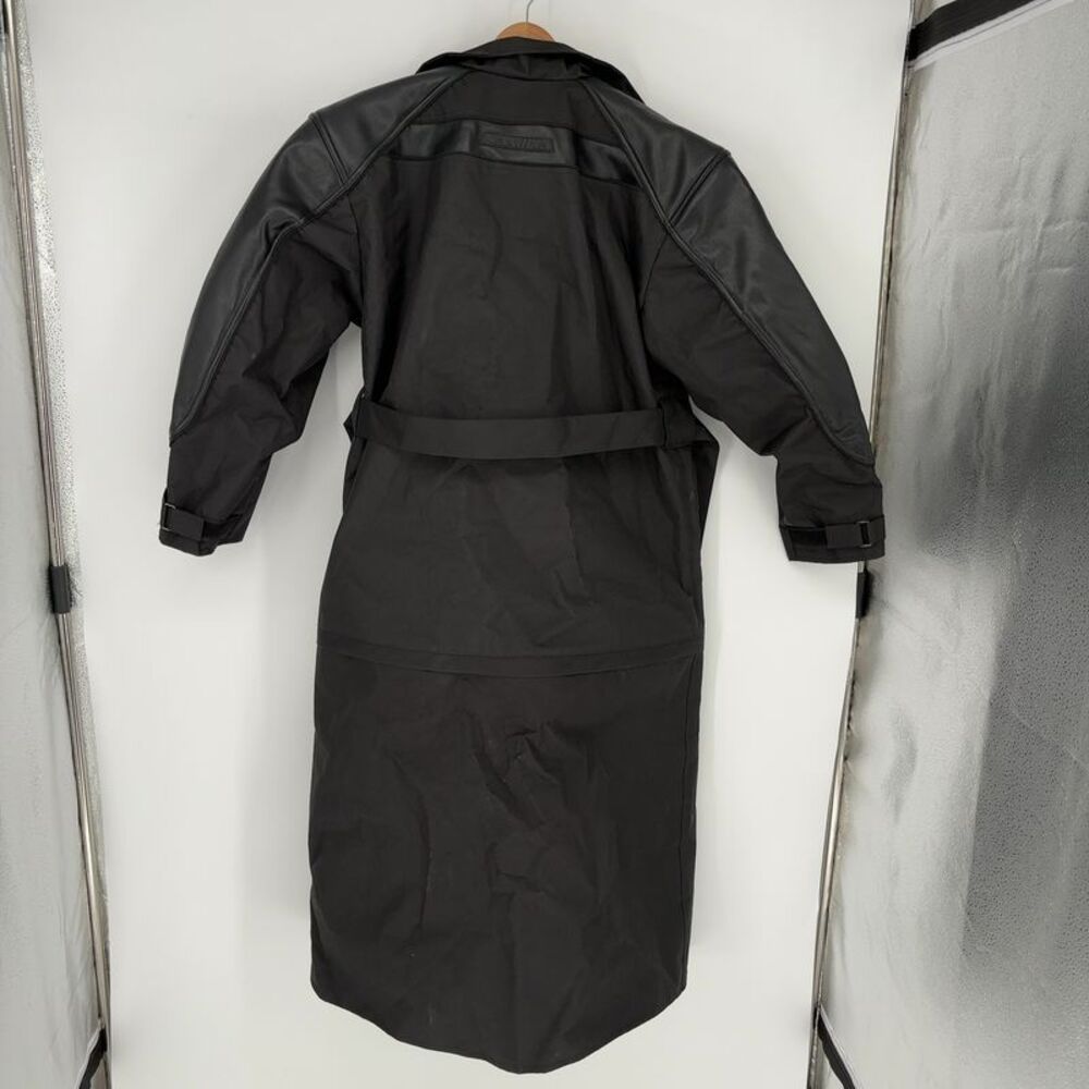 Namilia Black Convertible Trench Coat